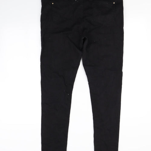 Preworn Womens Black   Skinny Jeans Size 14 L30 in