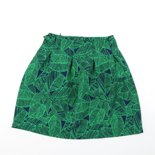 Atmosphere Womens Green Floral  Flare Skirt Size 8