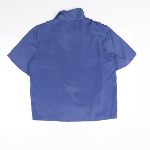 Amari Womens Blue   Basic Button-Up Size 14