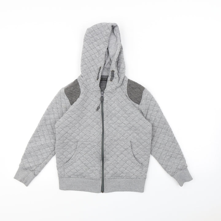 NEXT Boys Grey Full Zip Hoodie Size 7 Years