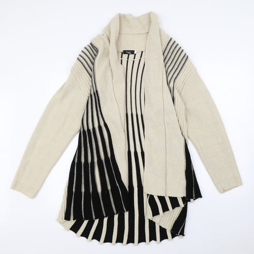 Glimpse Design Womens Beige   Cardigan Jumper Size L