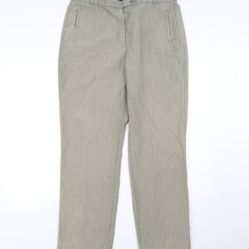 M&s Womens Beige   Dress Pants Trousers Size 16 L30 in