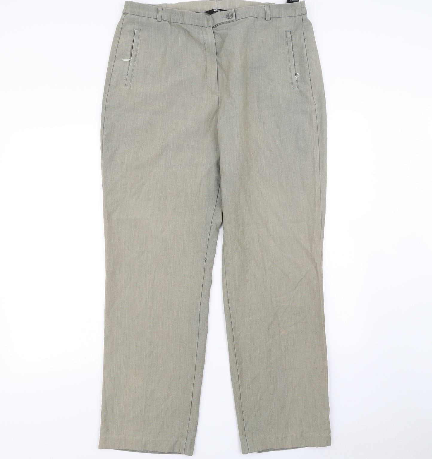 M&s Womens Beige   Dress Pants Trousers Size 16 L30 in