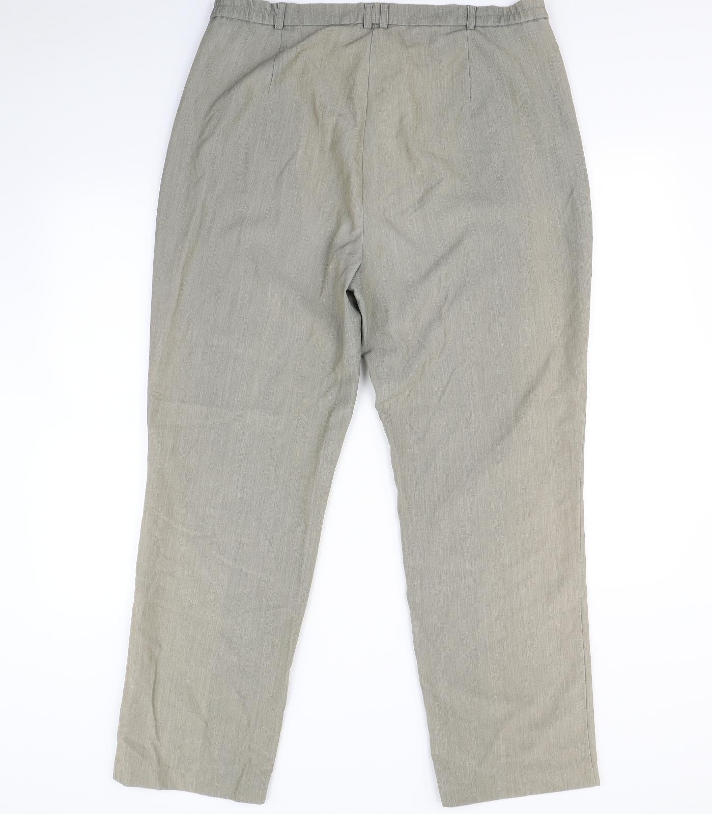 M&s Womens Beige   Dress Pants Trousers Size 16 L30 in
