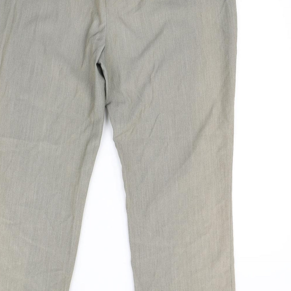 M&s Womens Beige   Dress Pants Trousers Size 16 L30 in