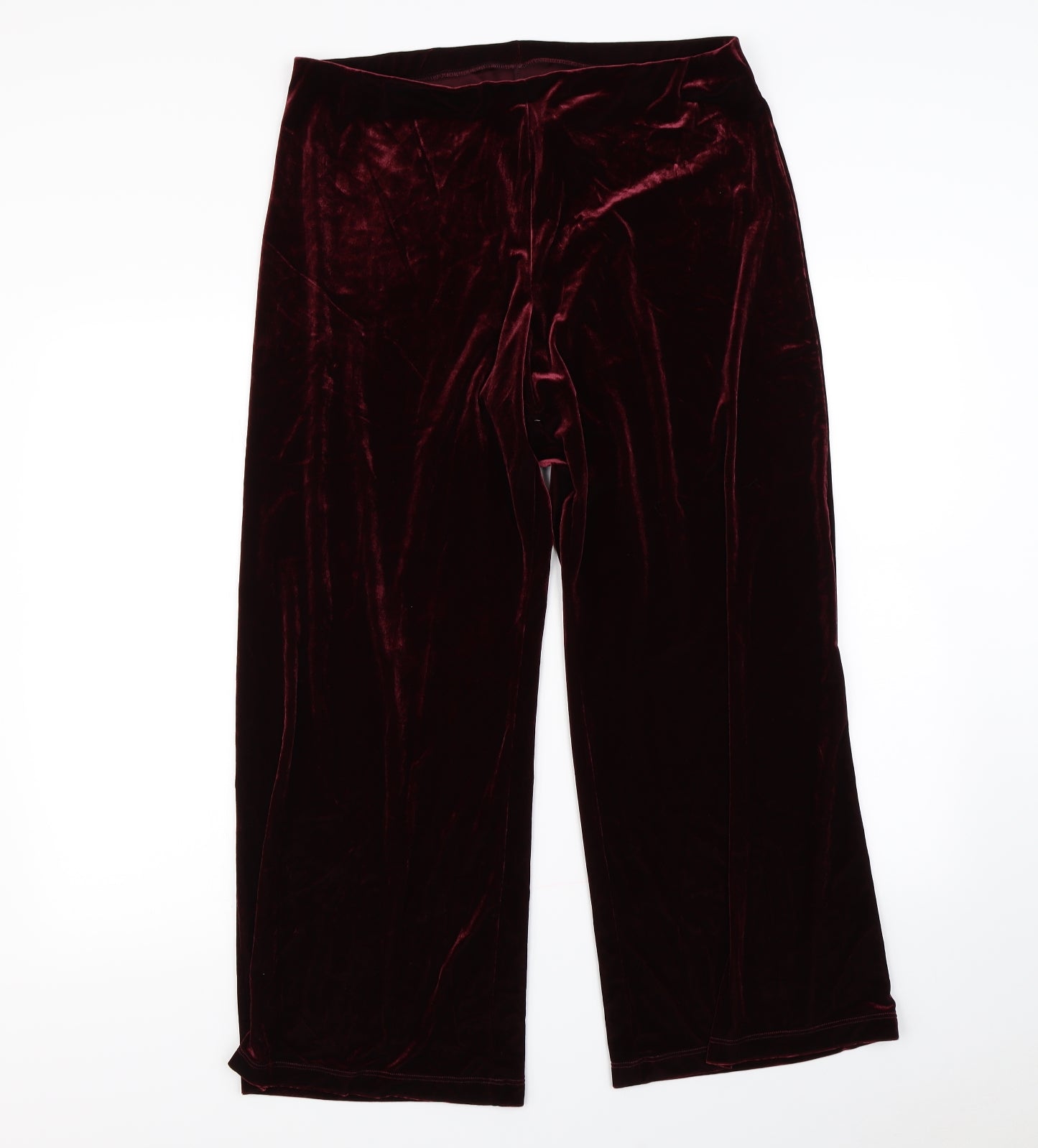 M&s Womens Purple   Trousers  Size 18 L29 in