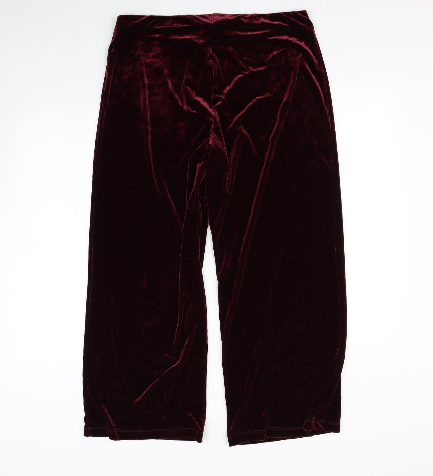 M&s Womens Purple   Trousers  Size 18 L29 in