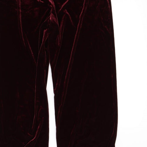 M&s Womens Purple   Trousers  Size 18 L29 in