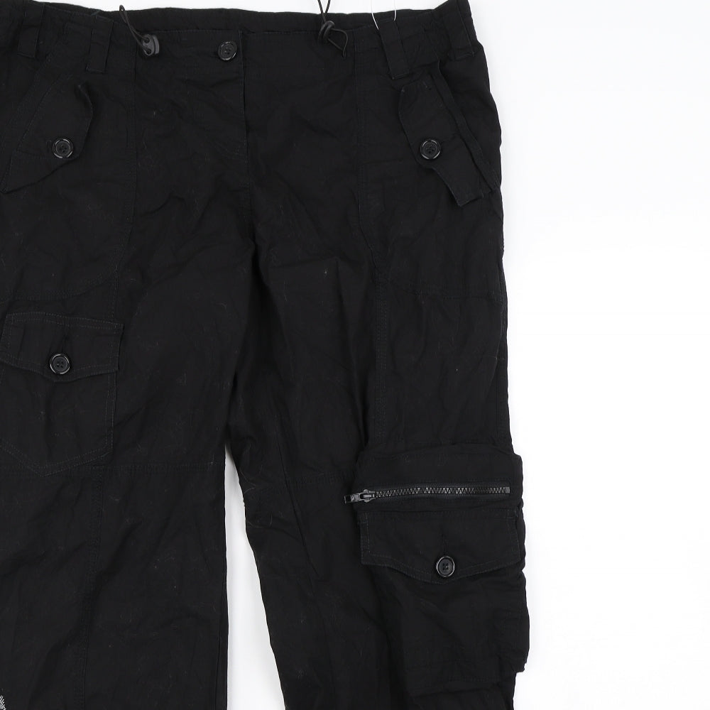Preworn Womens Black   Trousers  Size 18 L27 in