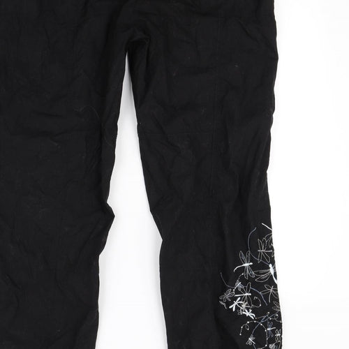 Preworn Womens Black   Trousers  Size 18 L27 in
