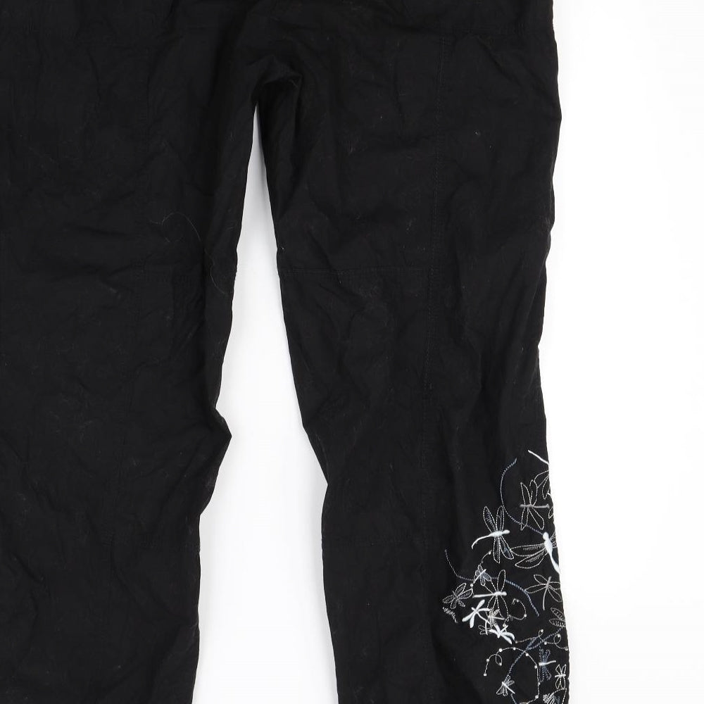 Preworn Womens Black   Trousers  Size 18 L27 in
