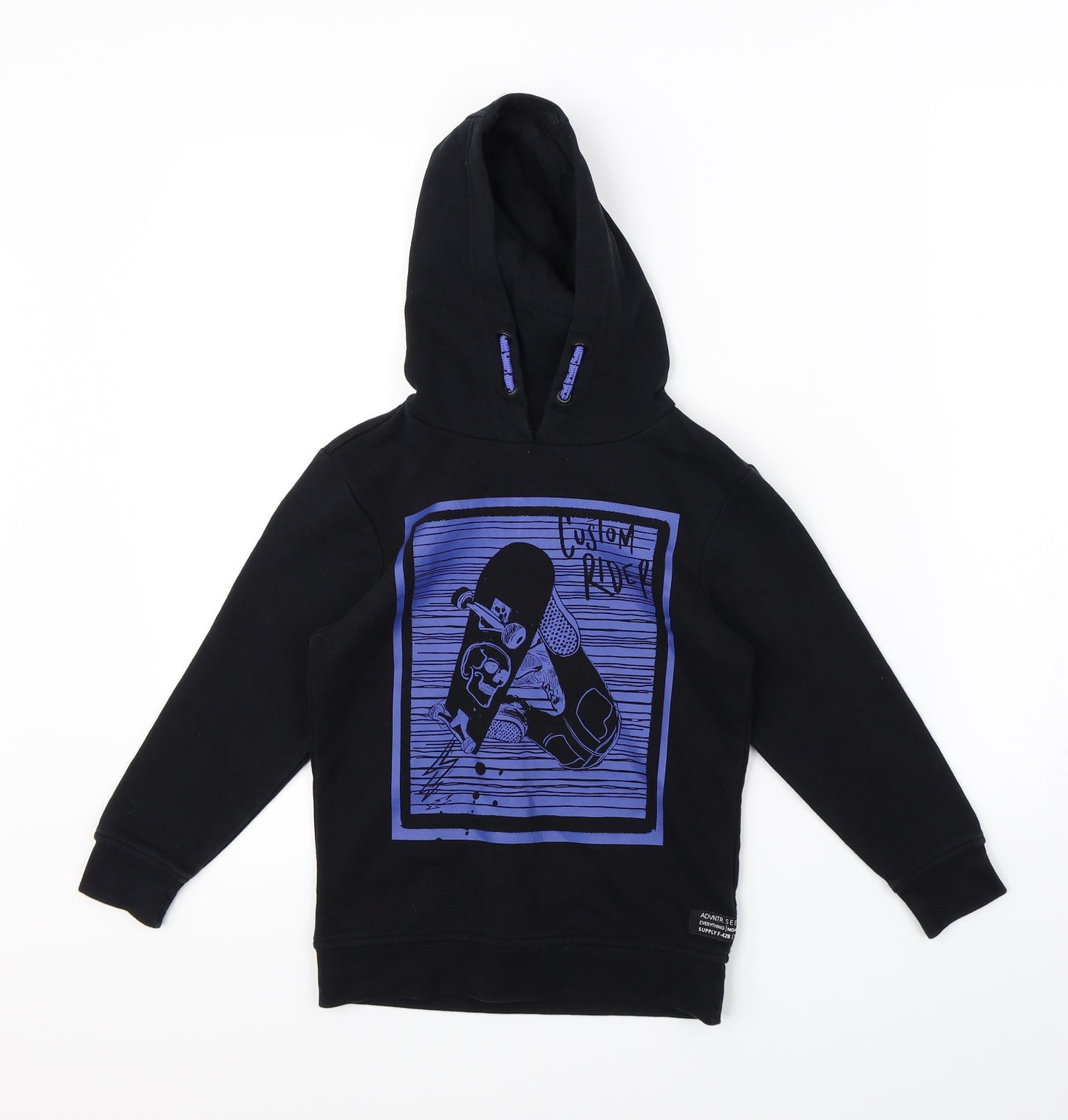 George Boys Black   Pullover Hoodie Size 6 Years