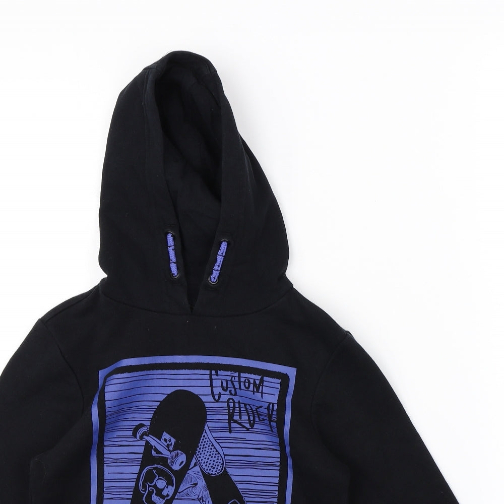 George Boys Black   Pullover Hoodie Size 6 Years
