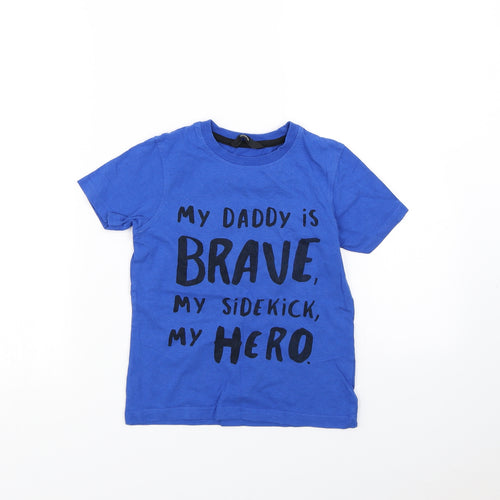 George Boys Blue   Basic T-Shirt Size 5 Years
