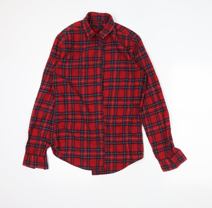 newlook Mens Red Plaid   Button-Up Size XS