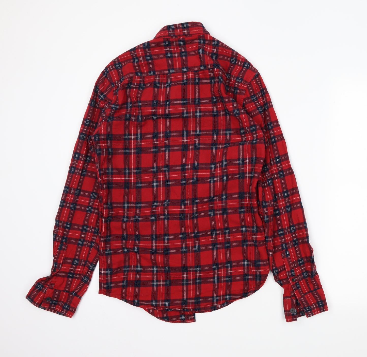 newlook Mens Red Plaid   Button-Up Size XS