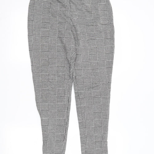 Studio Womens Green Houndstooth  Trousers  Size 12 L27 in