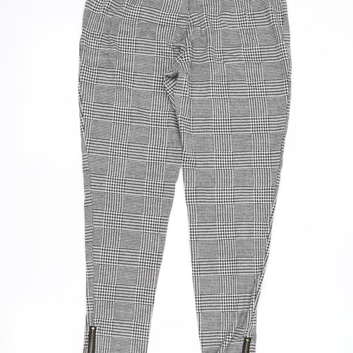 Studio Womens Green Houndstooth  Trousers  Size 12 L27 in