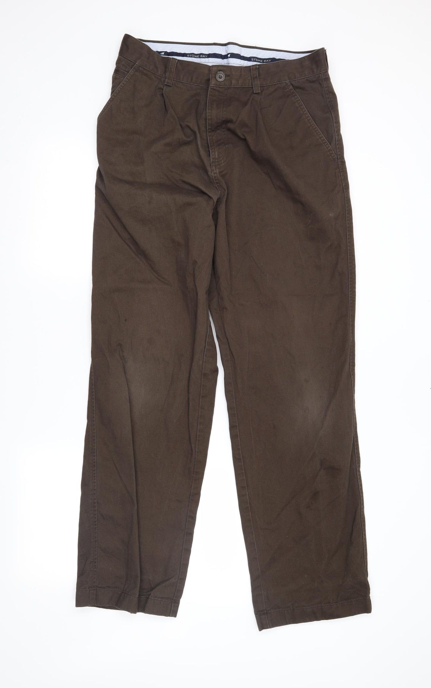 stone bay Mens Brown  Denim Straight Jeans Size 34 in L31 in