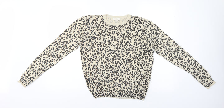 H&M Womens Multicoloured Animal Print Pullover Jumper Size S