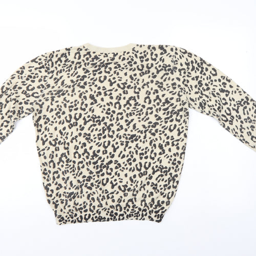 H&M Womens Multicoloured Animal Print  Pullover Jumper Size S