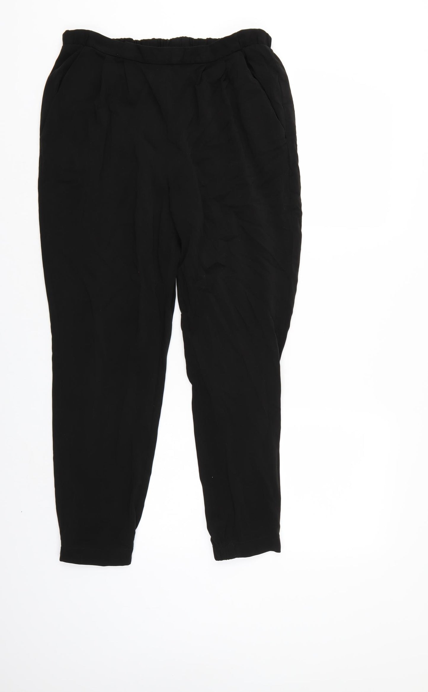 Papaya Womens Black   Jegging Trousers Size 12 L25 in