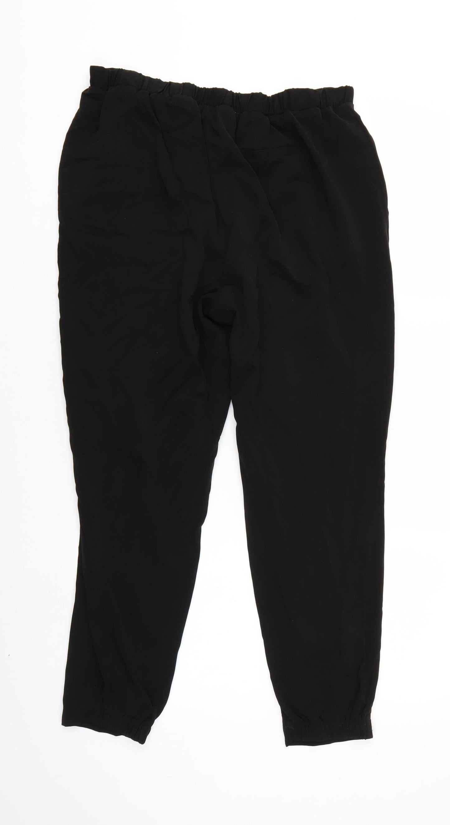 Papaya Womens Black   Jegging Trousers Size 12 L25 in