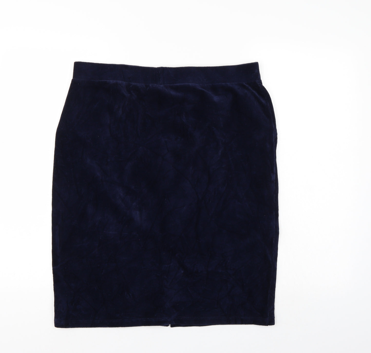 TU Womens Blue  Corduroy A-Line Skirt Size 16