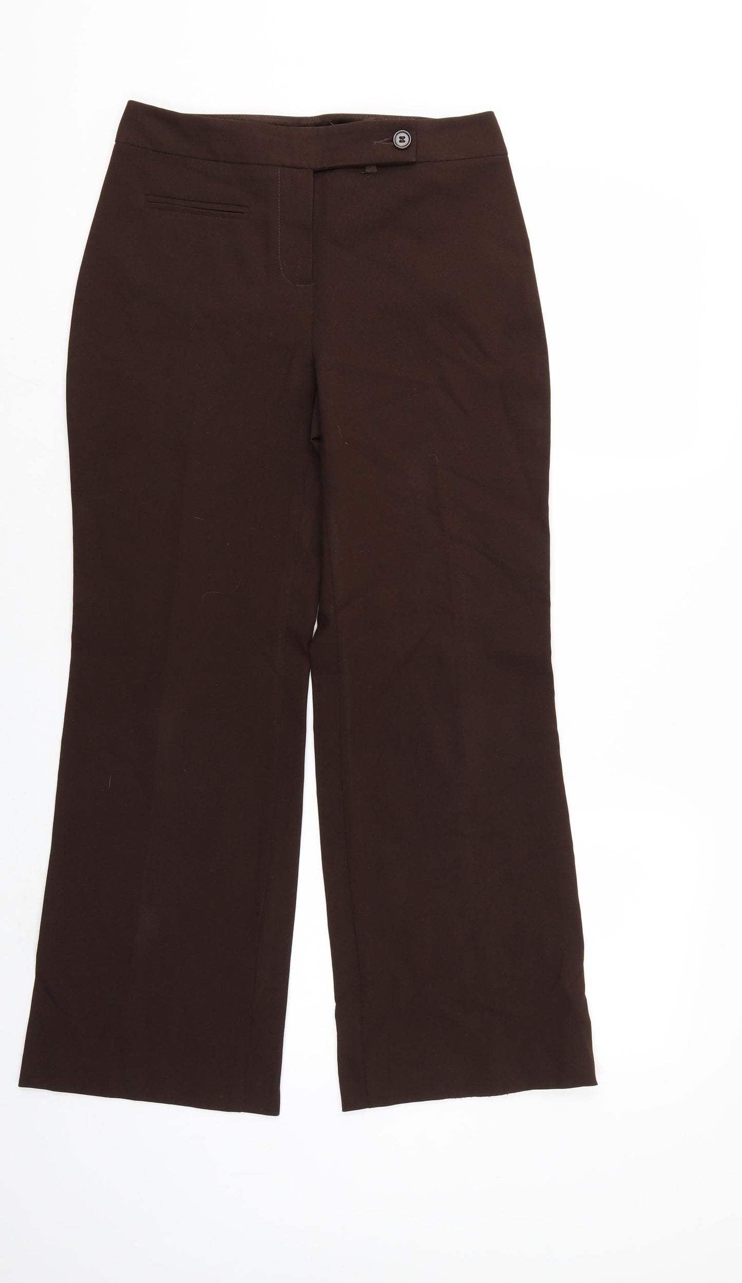 Marks and Spencer Womens Brown   Trousers  Size 8 L26 in