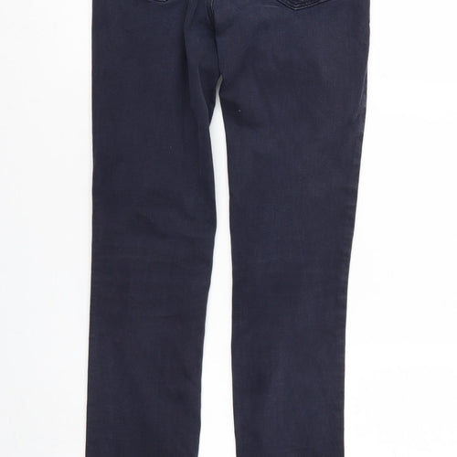 Zara Womens Blue  Denim Straight Jeans Size 6 L30 in