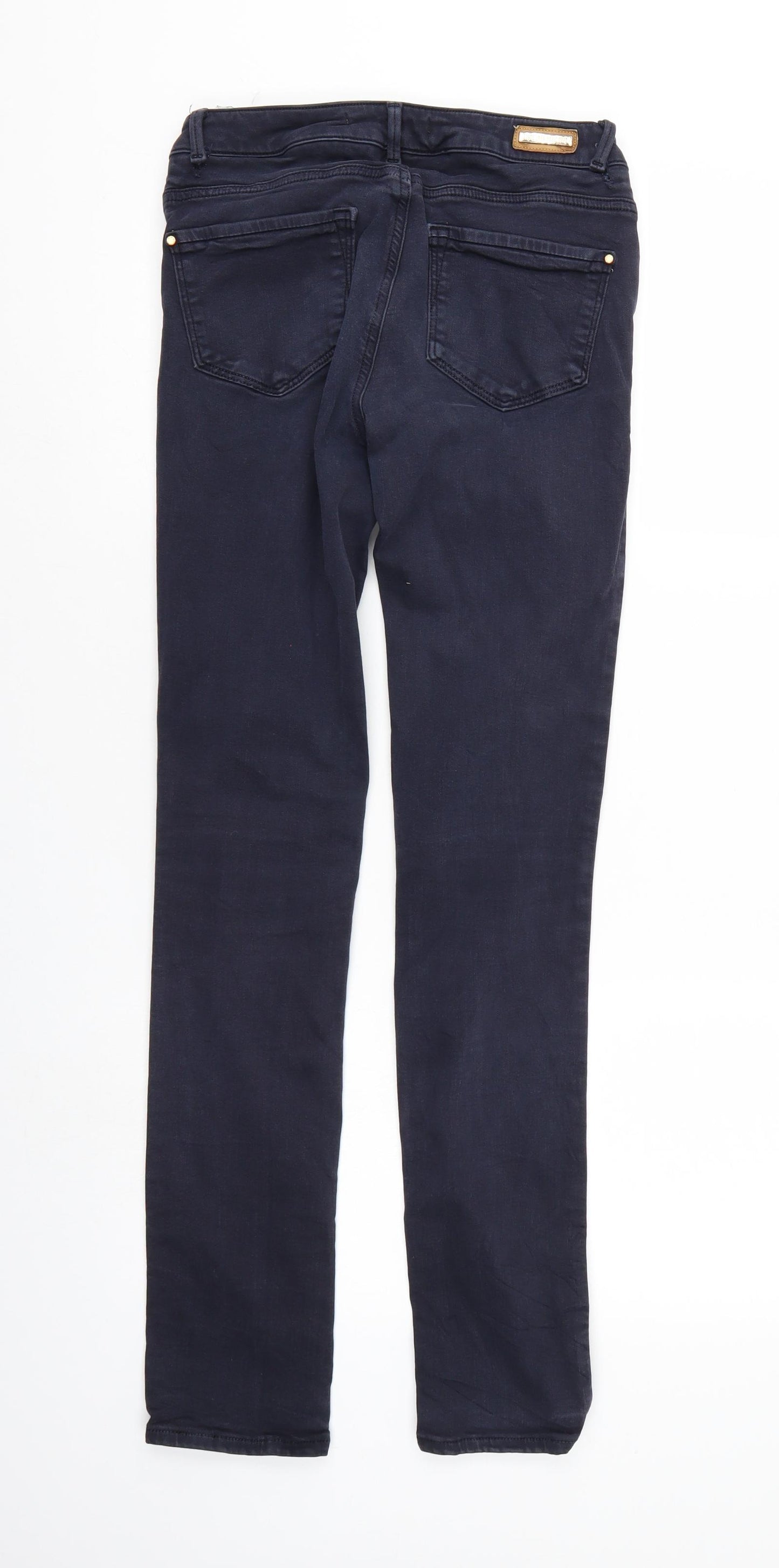 Zara Womens Blue  Denim Straight Jeans Size 6 L30 in