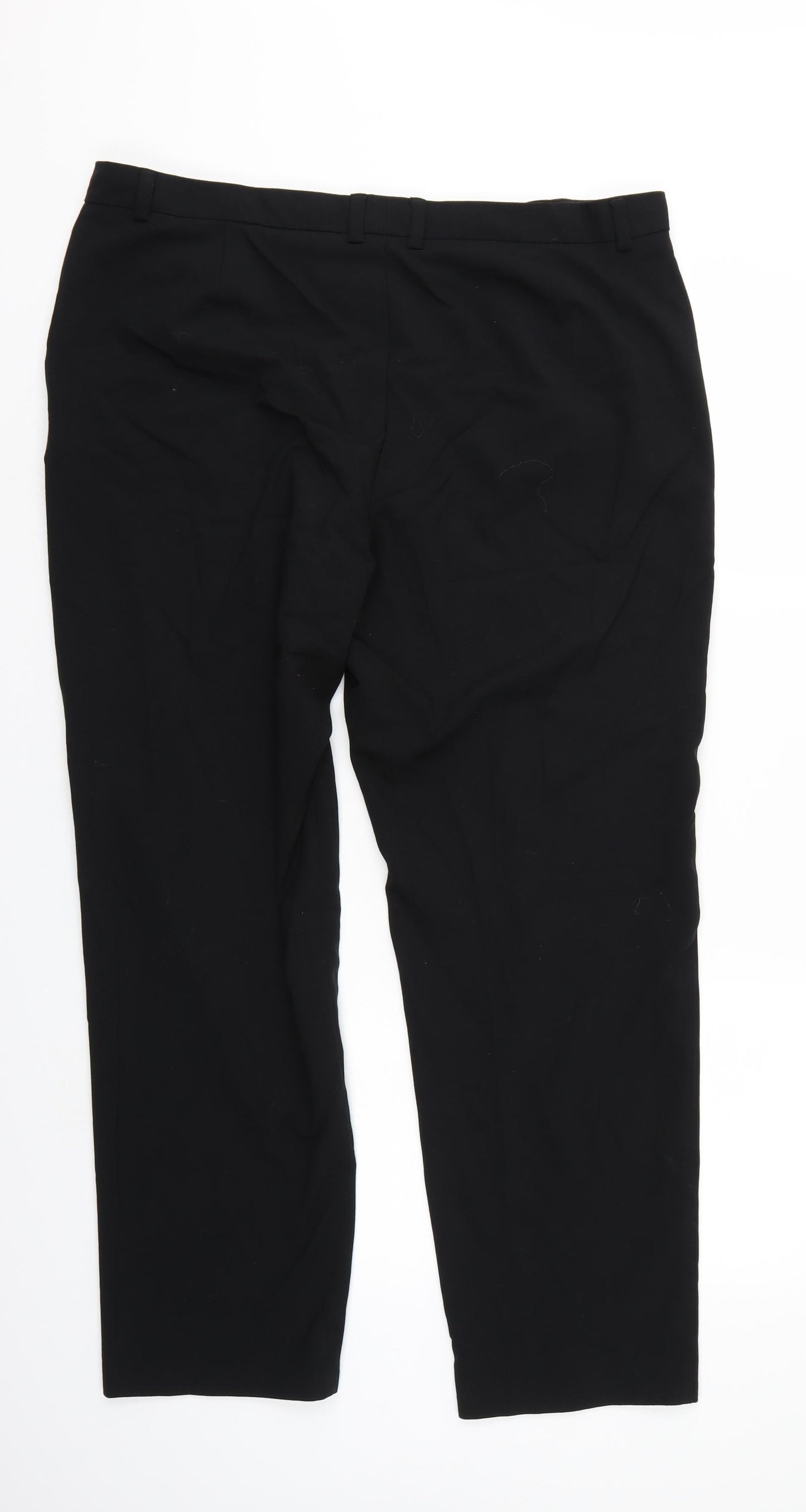 M&S Womens Black   Trousers  Size 10 L27 in