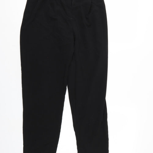 Divided Womens Black   Cropped Trousers Size 6 L24 in