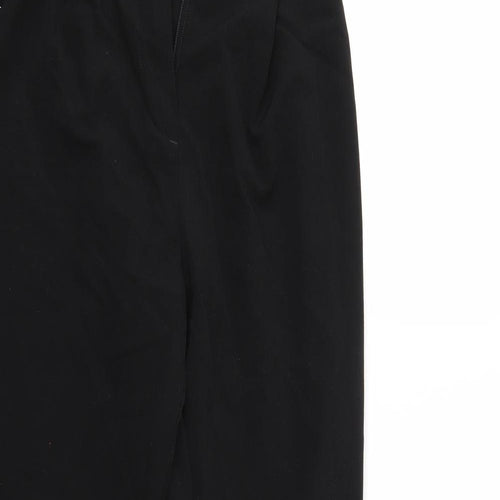 Divided Womens Black   Cropped Trousers Size 6 L24 in