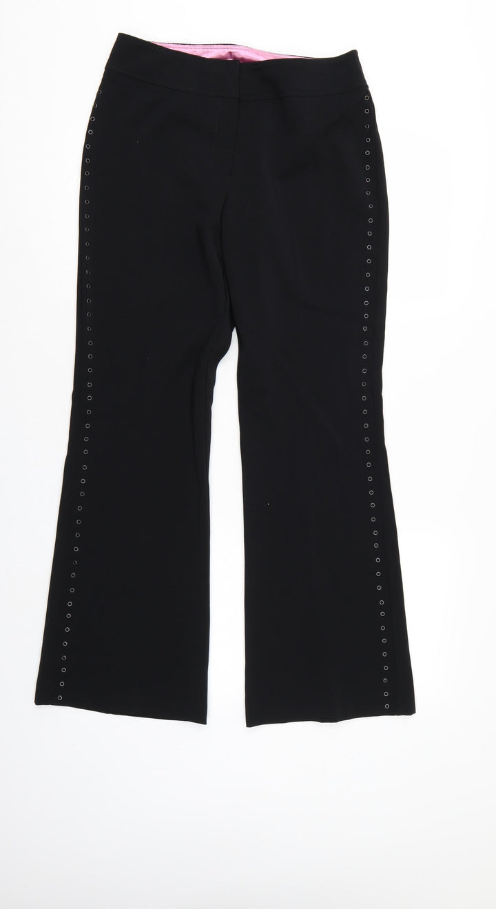 Dorothy Perkins Womens Black   Trousers  Size 10 L29 in