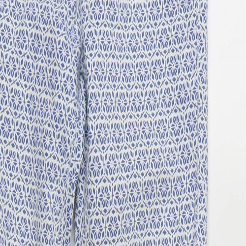 Top Shop Mens Blue Geometric  Sweatpants Trousers Size 26 L32 in - Elastic Waist