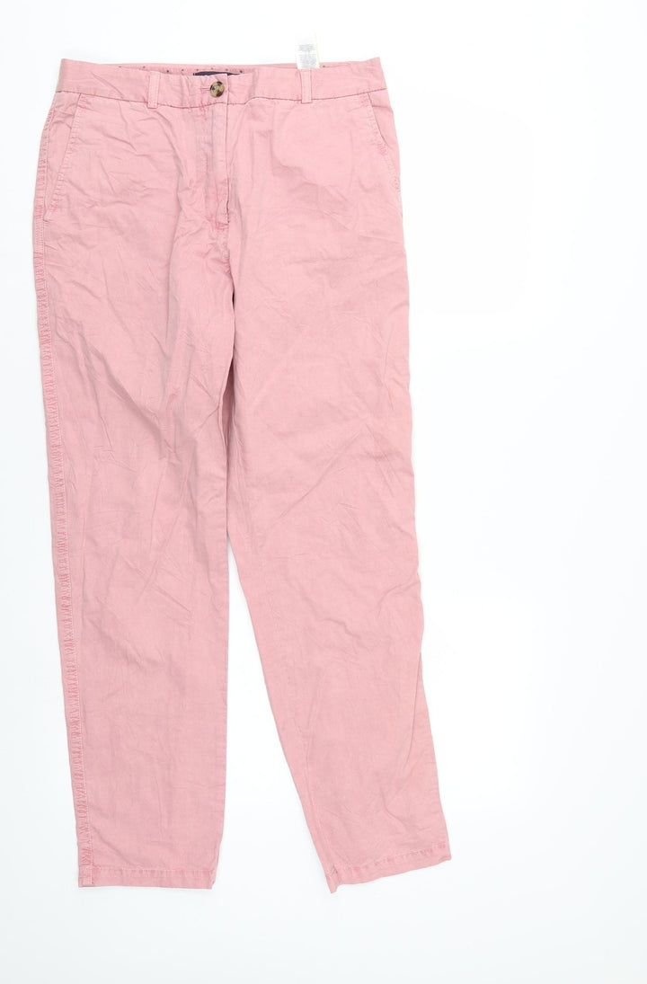 M&S Womens Pink Straight Jeans Size 10 L27 in