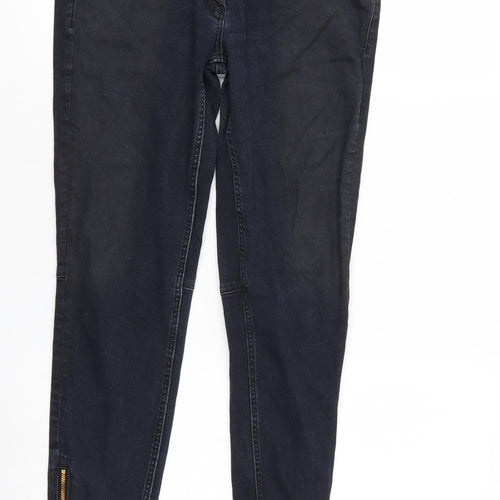 H&M Womens Black  Denim Tapered Jeans Size 10 L26 in