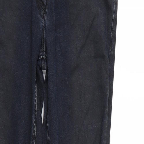 H&M Womens Black  Denim Tapered Jeans Size 10 L26 in