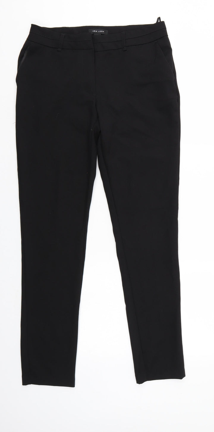 New Look Womens Black Trousers Size 10 L29 in