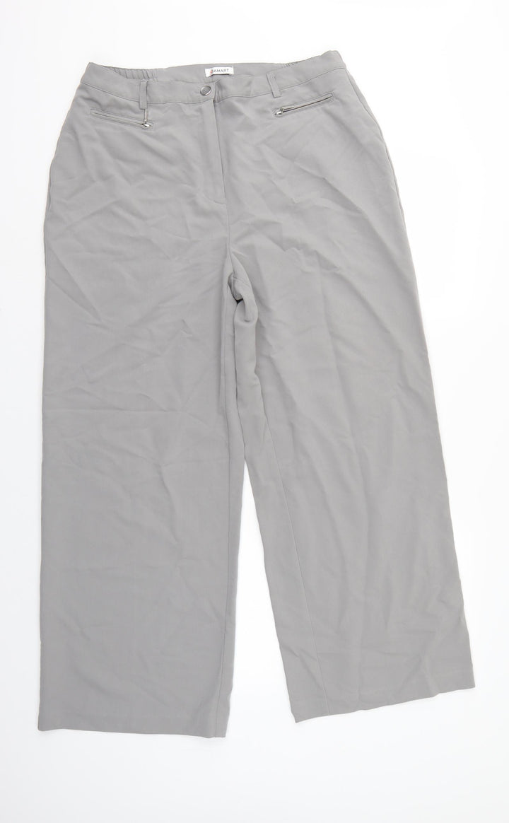 Damart Womens Grey Trousers Size 18 L27 in