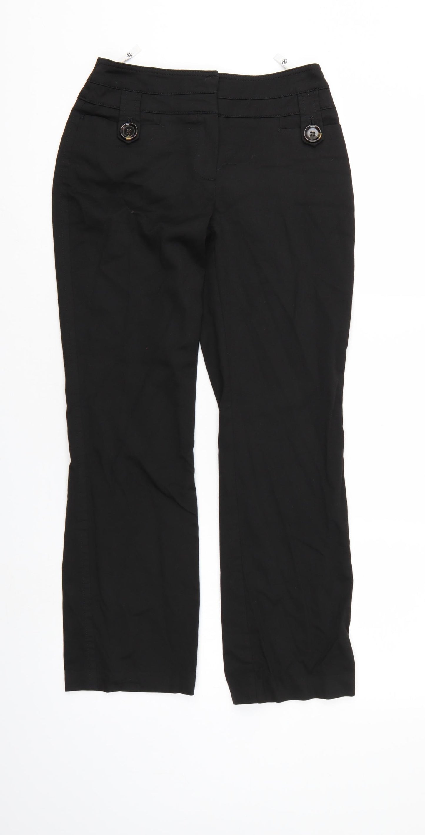 NEXT Womens Black   Trousers  Size 6 L26 in