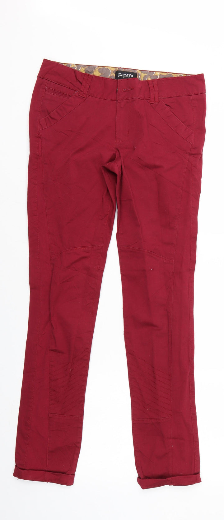 Papaya Womens Red   Straight Jeans Size 10 L29 in