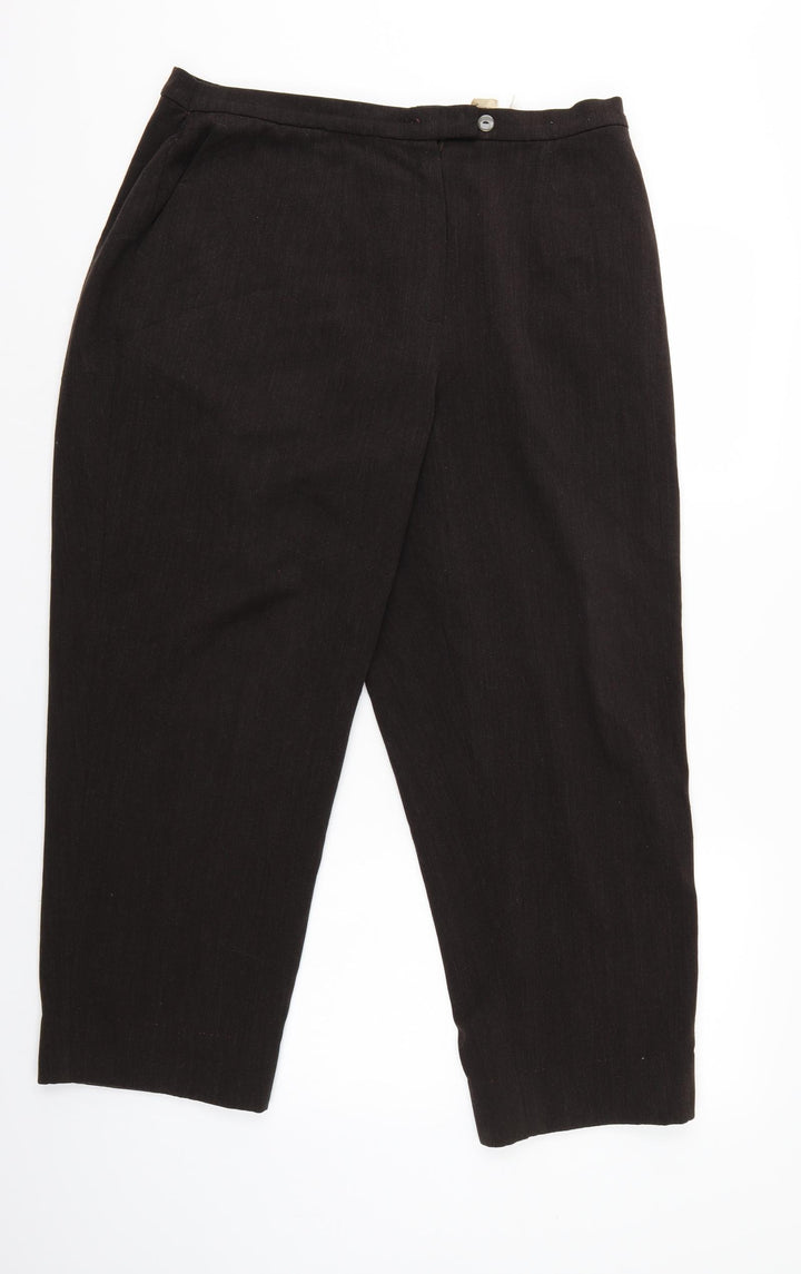 C&A Womens Brown Trousers Size 20 L27 in