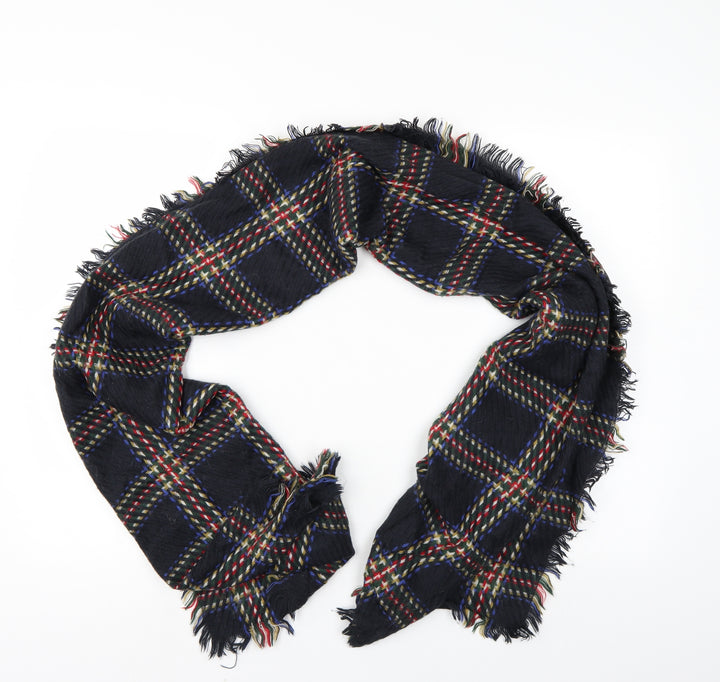 Preworn Womens Multicoloured Check Shawl/Wrap