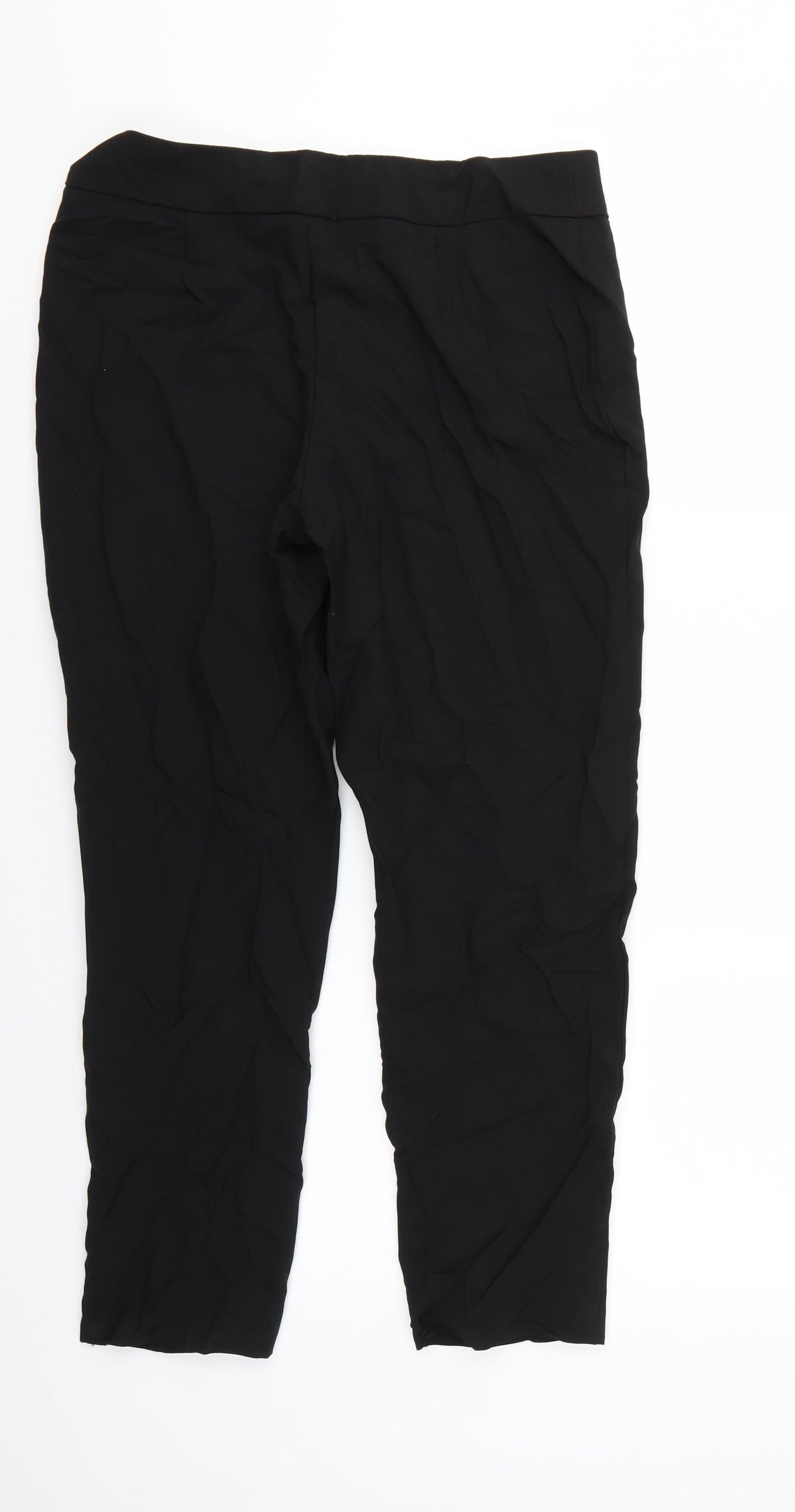 George Womens Black   Trousers  Size 12 L25 in