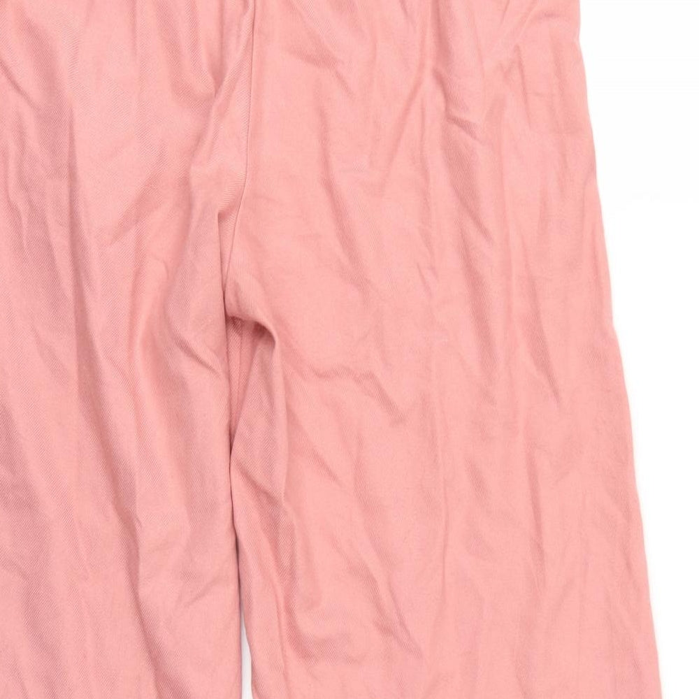 Zara Womens Pink   Cropped Trousers Size M L21 in
