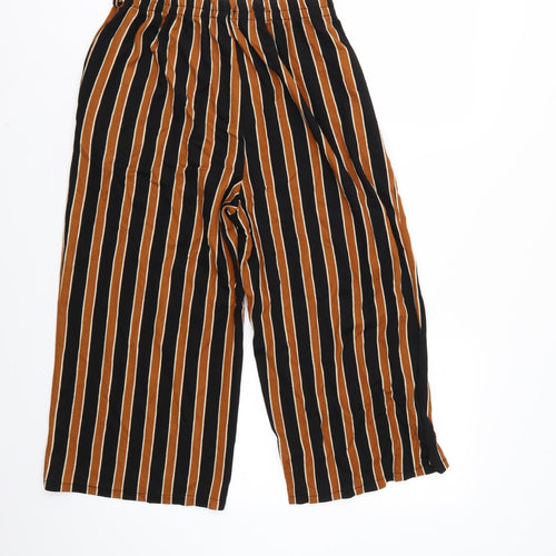AIDI Womens Multicoloured Striped  Cropped Trousers Size M L20 in