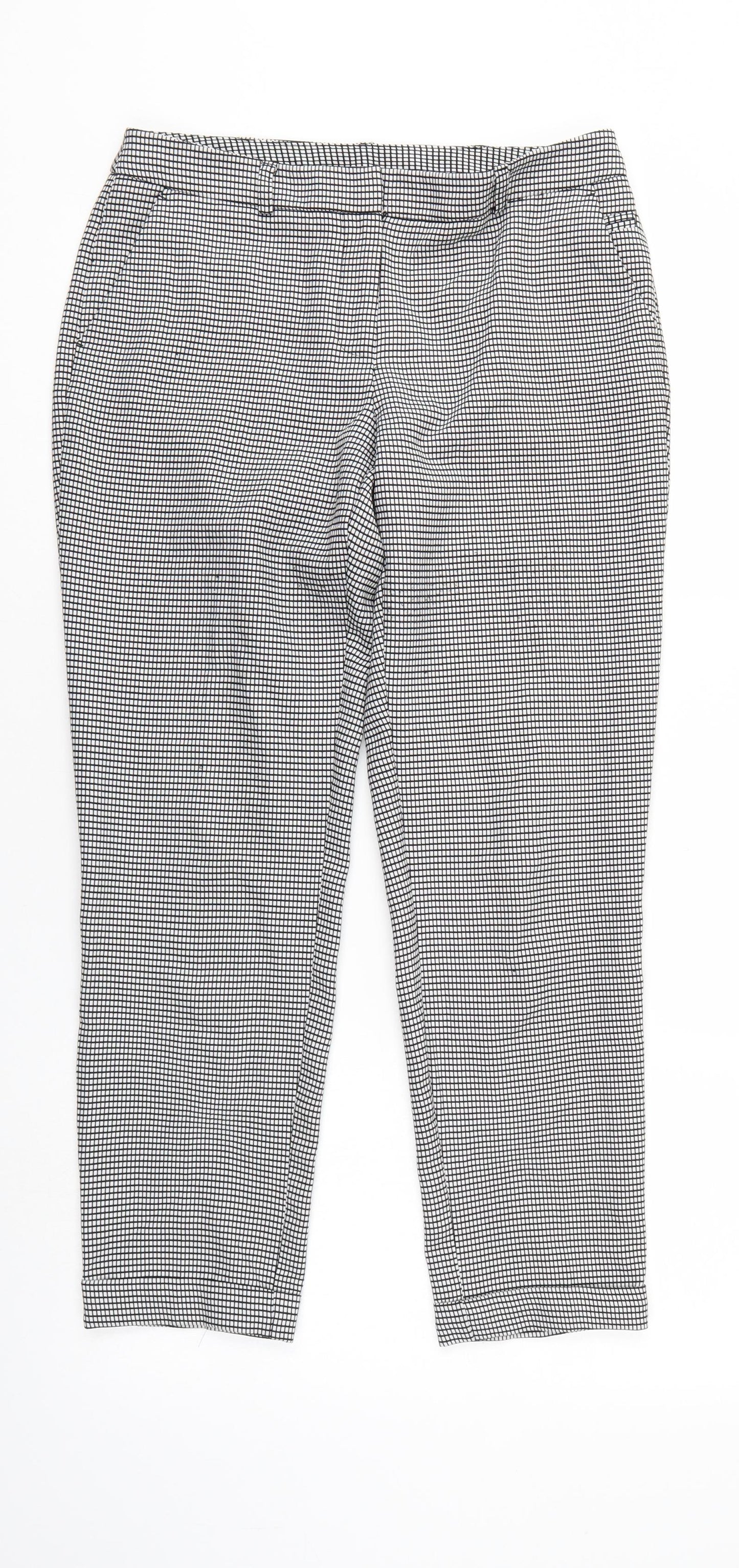 Dorothy Perkins Womens Multicoloured Check  Trousers  Size 8 L26 in