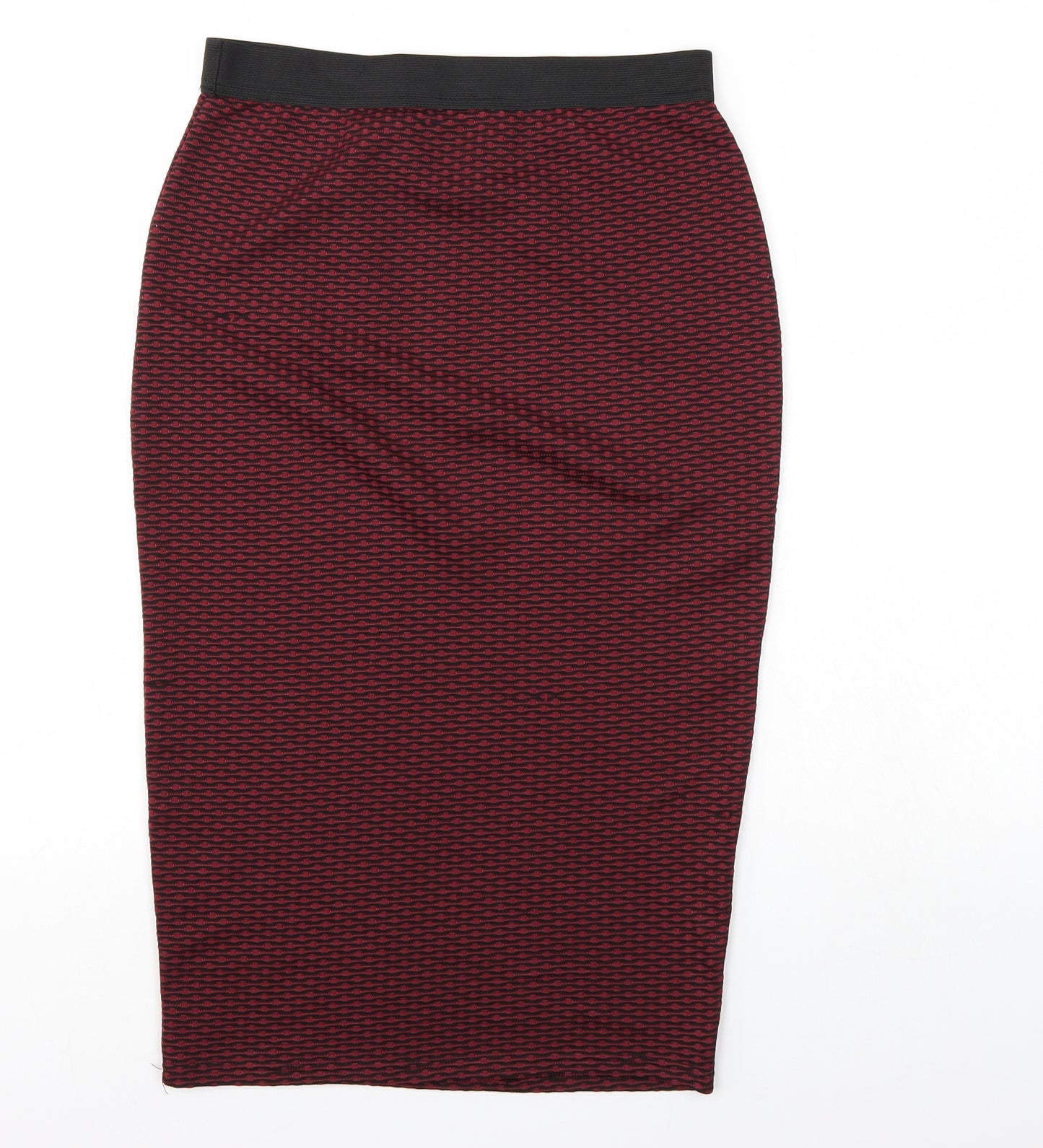 Sparkle & Fade Womens Red Polka Dot  A-Line Skirt Size M  - Elastic Waist